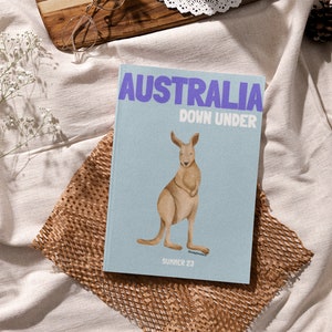 AUSTRALIA Travel Print Photo Book Template | Customizable Coffee Book Table, Travel Journal Print, Decorative Books, Ebook Template Canva