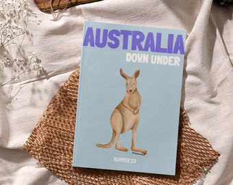 AUSTRALIEN Reise-Druck Fotobuch Vorlage | Personalisierbarer Kaffeebuch-Tisch, Reisejournal-Druck, dekorative Bücher, Ebook-Vorlage Canva