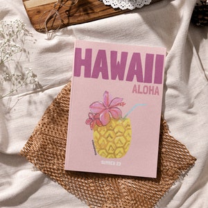 HAWAII Travel Print Photo Book Template | Customizable Coffee Book Table, Travel Journal Printable, Decorative Books, Ebook Template Canva