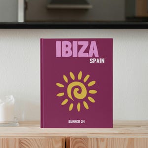 IBIZA Travel Print Photo Book Template | Customizable Coffee Book Table, Travel Journal Printable, Decorative Books, Ebook Template Canva 2