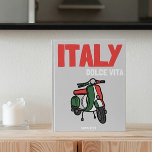 ITALY Travel Print Photo Book Template | Customizable Coffee Book Table, Travel Journal Printable, Decorative Books, Ebook Template Canva
