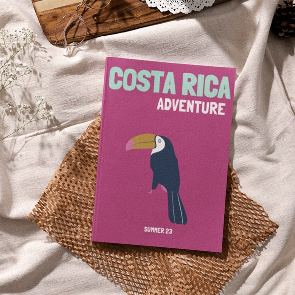 COSTA RICA Travel Print Photo Book Template | Customizable Coffee Book Table, Travel Journal Print, Decorative Books, Ebook Template Canva