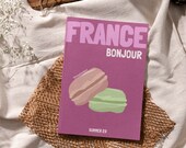 FRANCE Travel Print Photo Book Template | Customizable Coffee Book Table, Travel Journal Printable, Decorative Books, Ebook Template Canva