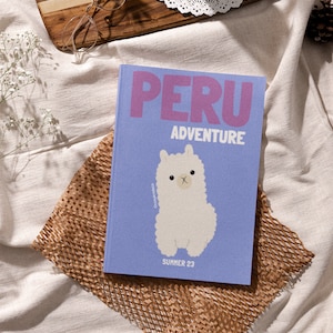 PERU Travel Print Photo Book Template | Customizable Coffee Book Table, Travel Journal Printable, Decorative Books, Ebook Template Canva