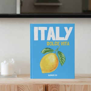 ITALY Travel Print Photo Book Template | Customizable Coffee Book Table, Travel Journal Printable, Decorative Books, Ebook Template Canva