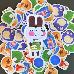 Paquete de pegatinas ACNH Genji a prueba de clima