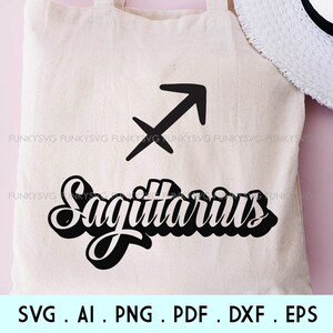 Sagittarius - Hand Illustrated SVG Eps Png, Constellation Svg, Zodiac Svg, Horoscope Svg Cut File