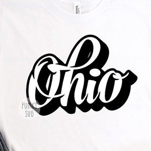 Ohio SVG Eps Png, Illustrated svg, Home States Svg, USA Svg, Patriotic Svg, Cityscape Svg, Shirt Design Cut File