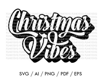 Download Christmas Vibes Svg Etsy PSD Mockup Templates