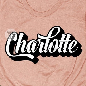 Charlotte SVG Eps Png, Illustrated svg, Home States Svg, USA Svg, Patriotic Svg, Cityscape Svg, Shirt Design Cut File