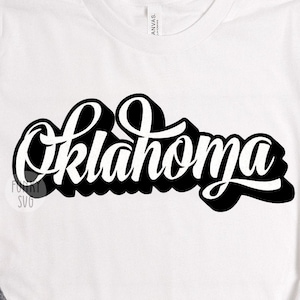 Oklahoma SVG Eps Png, Illustrated svg, Home States Svg, USA SVG, Patriotic Svg, Cityscape Svg, Shirt Design Cut File