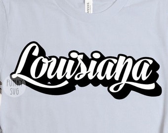 Louisiana SVG Eps Png, Illustrated svg, Home States Svg, USA SVG, Patriotic Svg, Cityscape Svg, Shirt Design Cut File