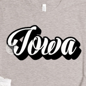 Iowa SVG Eps Png, Illustrated svg, Home States Svg, USA Svg, Patriotic Svg, Cityscape Svg, Shirt Design Cut File