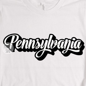 Pennsylvania SVG Eps Png, Illustrated svg, Home States Svg, USA Svg, Patriotic Svg, Cityscape Svg, Shirt Design Cut File