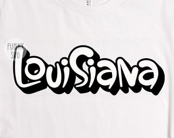 Louisiana SVG Eps Png, Illustrated svg, Home States Svg, USA Svg, Patriotic Svg, Cityscape Svg, Shirt Design Cut File