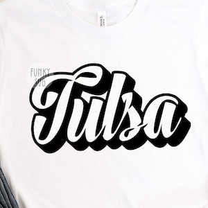 Tulsa SVG Eps Png, Illustrierte SVG, Home Staaten SVG, USA SVG, Fantastische geschnittene Datei, Stadtbild SVG, Shirt Design Schnittdatei