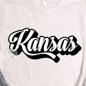 Kansas SVG Eps Png, Illustrated svg, Home States Svg, USA Svg, Patriotic Svg, Cityscape Svg, Shirt Design Cut File