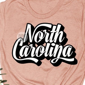Carolina del Norte SVG Eps Png, Illustrated svg, Home States Svg, USA Svg, Patriotic svg, Cityscape Svg, Shirt Design Cut File