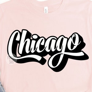 Chicago SVG Eps Png, SVG ilustrado, Home States Svg, EUA SVG, Patriótico Svg, Cityscape Svg, Arquivo de corte de design de camisa