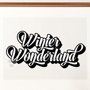 Winter Wonderland SVG Eps Png, Illustrated svg, Merry Christmas Svg, Santa Svg, Winter Svg, Shirt Design Cut File