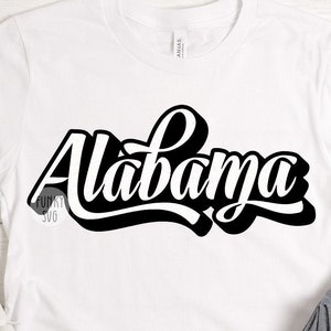 Alabama SVG Eps Png, Svg illustré, États d’origine Svg, USA Svg, Patriotic Svg, Cityscape Svg, Shirt Design Cut File