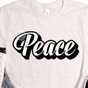 Frieden SVG Eps Png, illustrierte SVG, Frieden SVG, christliche SVG-Datei, Jesus SVG, Motivation SVG, Shirt Design Schnittdatei