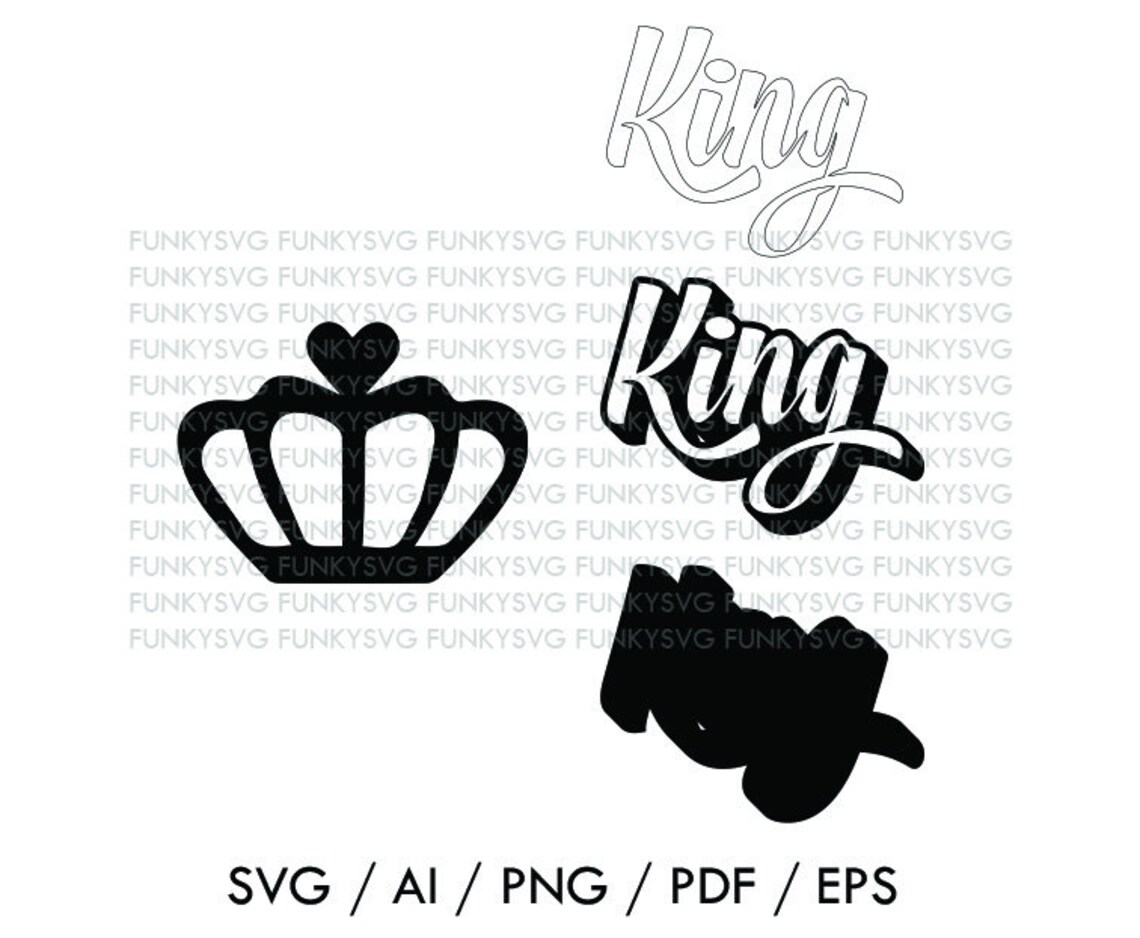 King Crown SVG Eps Png Illustrated Svg King Svg Baby Boy Etsy