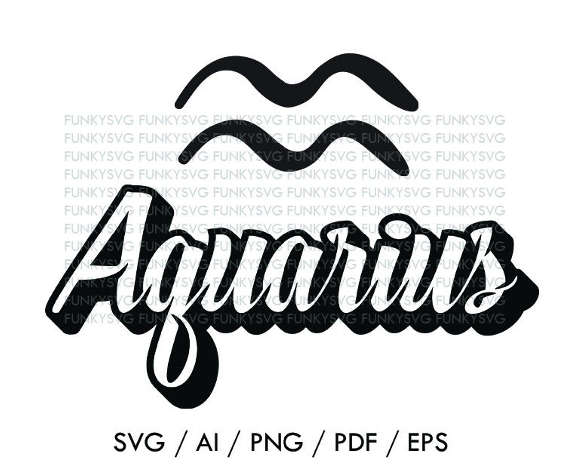 Aquarius SVG Eps Png Pdf Ai Constellation Svg Zodiac Svg | Etsy