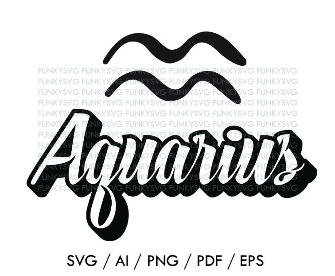 Aquarius Constellation Svg Zodiac Svg Astrology Png Svg Etsy | My XXX