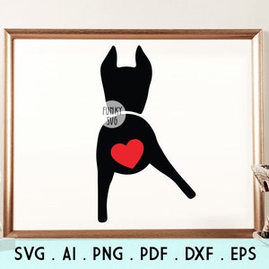 Doberman - SVG EPS PNG, Illustrierte Svg, Hund Svg, Hund Svg, Hund Svg, Hundeshirt Design Cut File