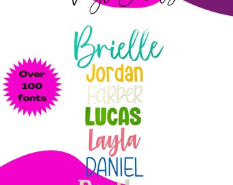 Personalized Name Decal: Custom Vinyl Sticker for Tumbler, Cup