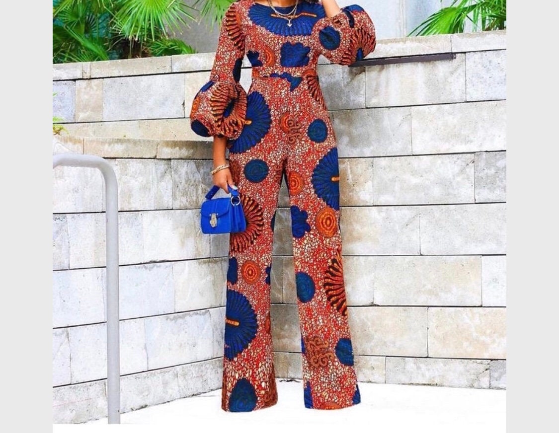 Ahdia Ankara Jumpsuit African Print Jumpsuit African Clothing for Women  Ankara Fashion Ankara Clothing African Jumpsuit 
