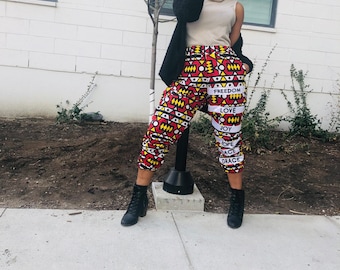 Jogger Pants , Cargo Pants, with  zulu prints