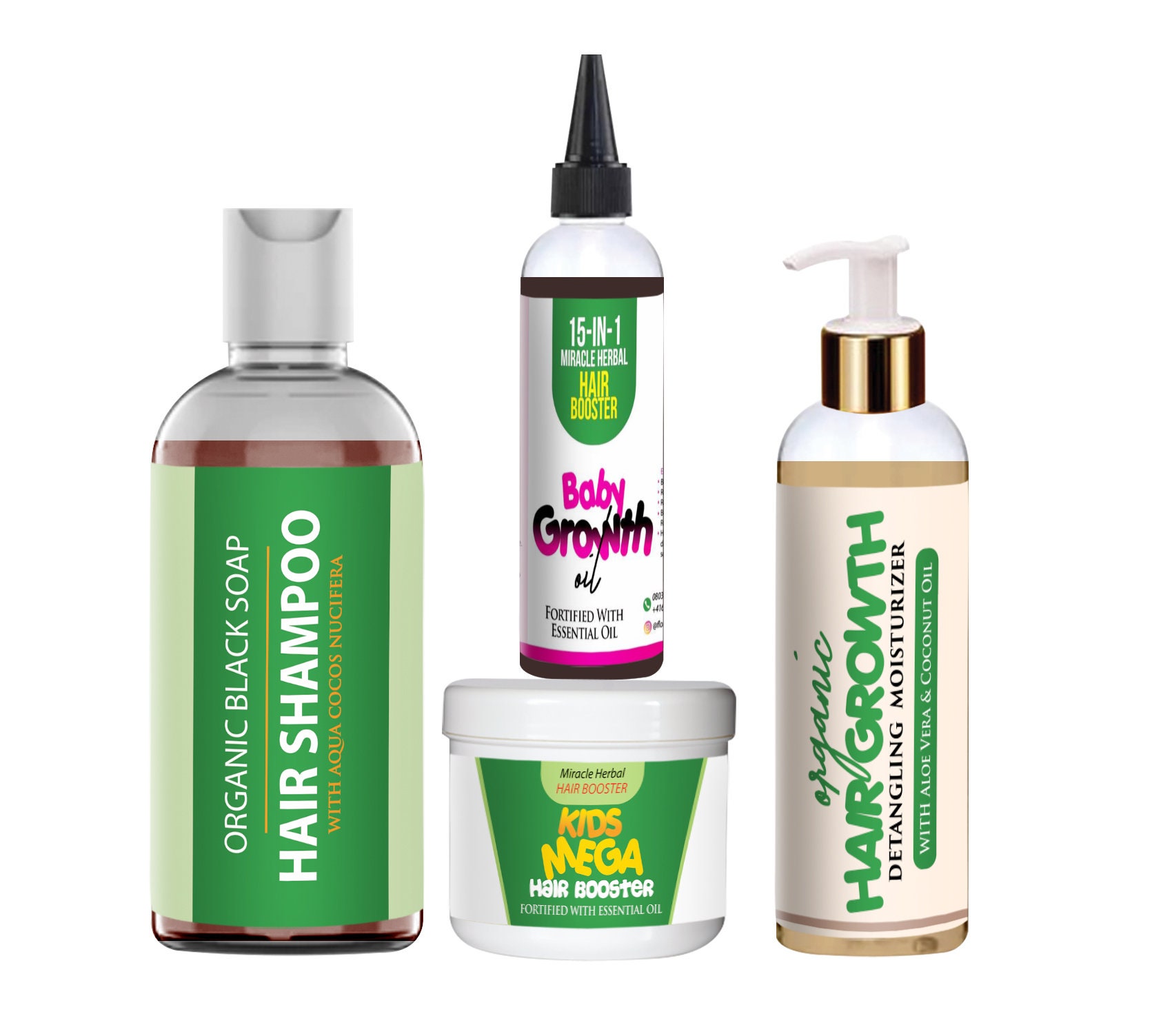 Organic Hair Rapid Growth Set . Mega growth hair booster Etsy