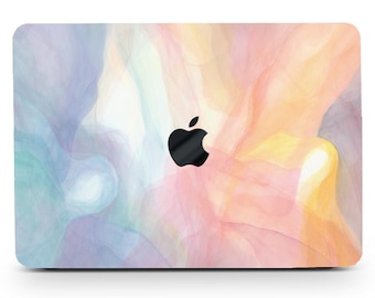 Abstrait Peinture Étui Rigide MacBook Pro 13 2020 15 16 Touch Retina Fogs Artwork Pretty Mist Caoutchouc Mac Shell MacBook Air Clavier Cover