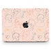 Lady Face Painting Hard Case MacBook Air Pro 13 15 16 Touch Abstract One Line Art Drawing Faces Aesthetic Girl Ladies Women Rubberized Cover 