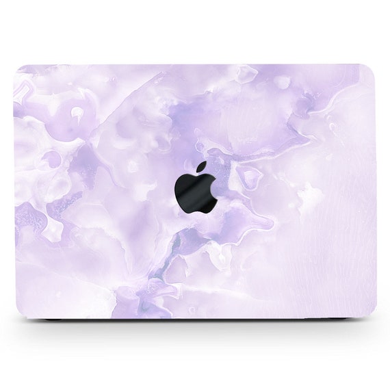 Light Purple Jade Marble Printing Hard Case MacBook Air Pro