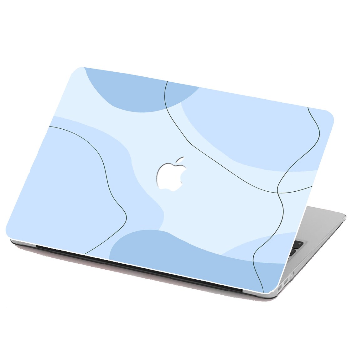 Blue Lines Artwork Printing Hard Case Macbook Pro 13 15 16 Etsy