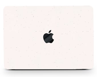 Illustration Minimal Dots Painting Hard Case MacBook Pro 13 14 15 16 Touch Bar Retina Speckles Spots Abstract Art Print Rubberized Cover+kb