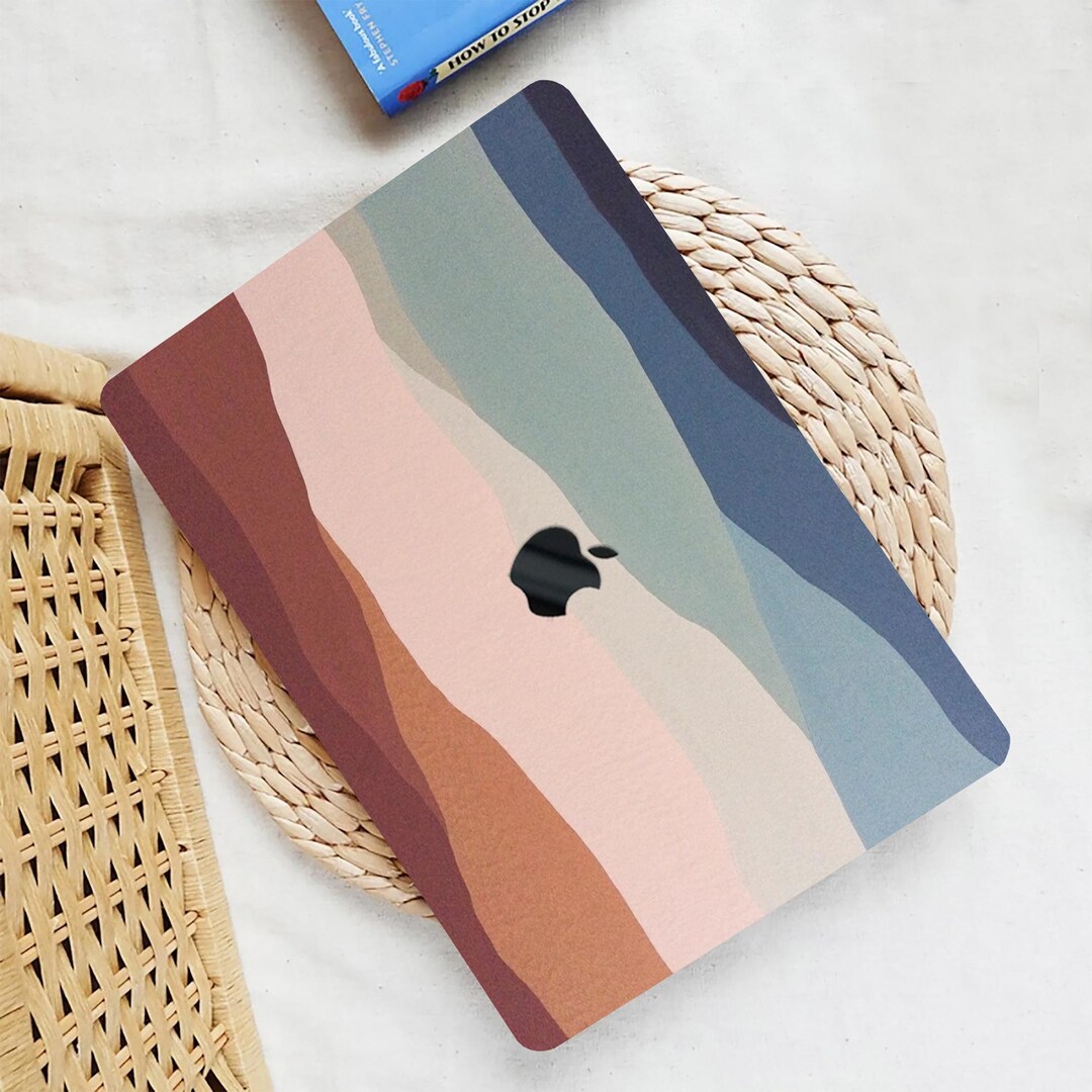 Waves MacBook Case: Colorful Earth Tones, Abstract Cover - Etsy