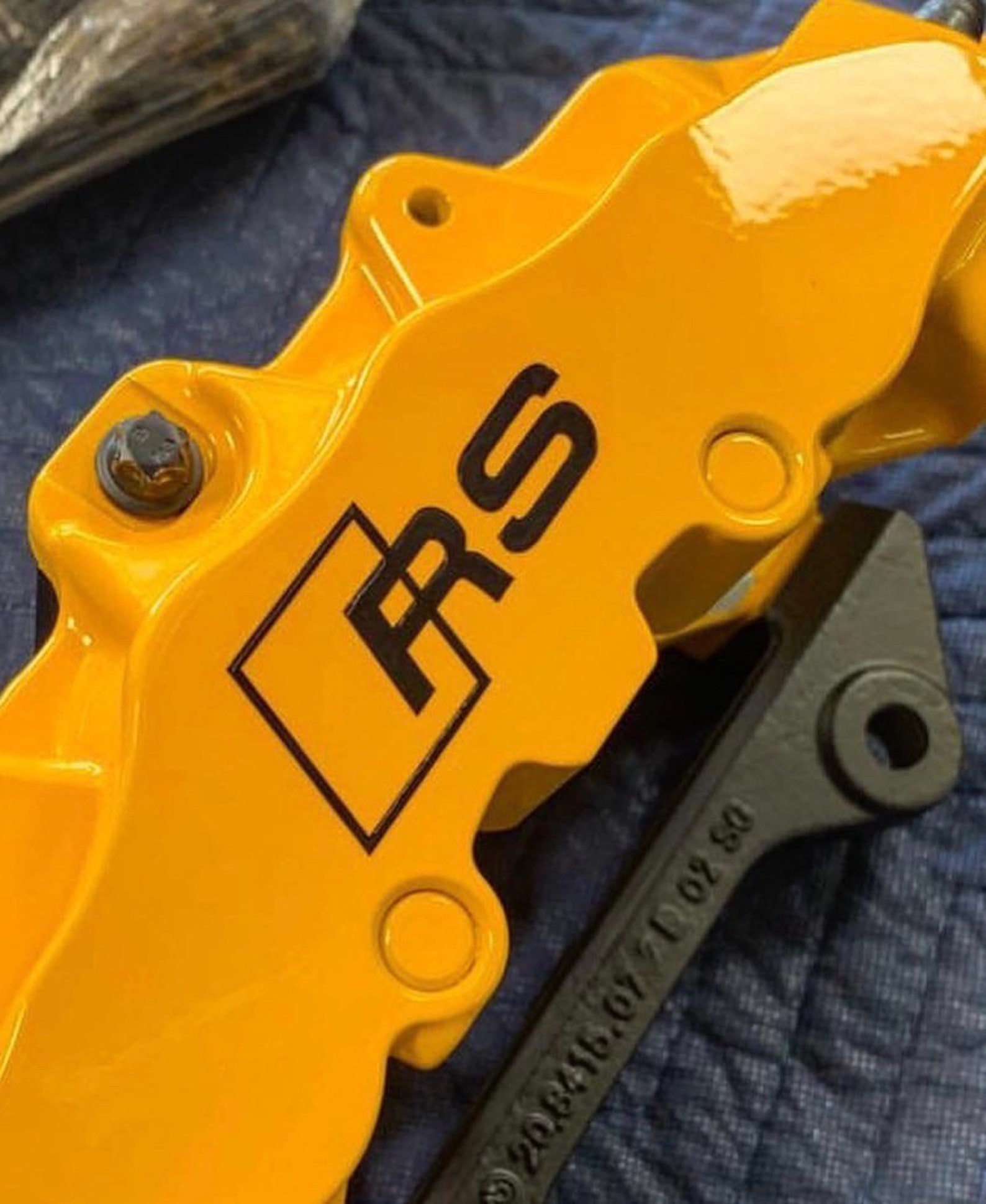 Audi RS Brake Caliper Decals GLOSS BLACK Etsy