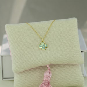 9K Gold & Enamel Double Gold Cross, Yellow Gold Celtic Cross, Boy Enamel, Solid Gold Pendant,  Gift,Gift Under 25,  Gold Charm