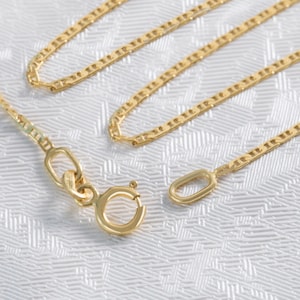 9K Solid Gold Chain, Pure Gold Figure 8 Chain, 9mm Yellow Gold Necklace, Solid Gold Necklace, Ladies Tiny Layering Chain, 16&#39;&#39;, 18&#39;&#39;,20&#39;&#39;.