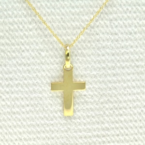 Baptism Gold Cross Necklace/9K PURE Solid Gold Cross/ Small Orthodox Baptism Cross / Cross for Toddler Boy/Toddler Girl/Christian Gold Cross