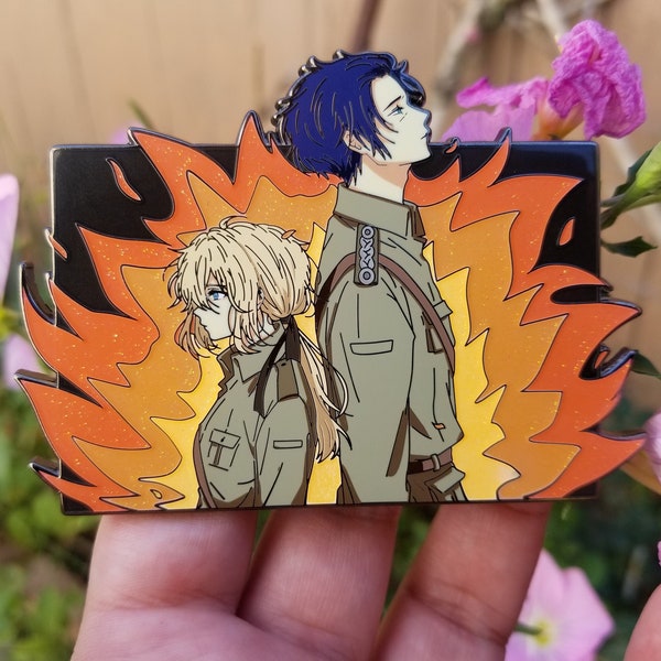 Violet and Gilbert "On Fire" 3.5 inch pin