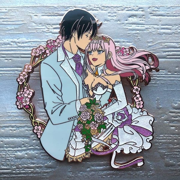 Hiro/Zero Two 4 inch pin