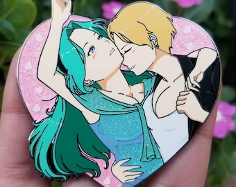 Haruka/Michiru 2.5 inch pin