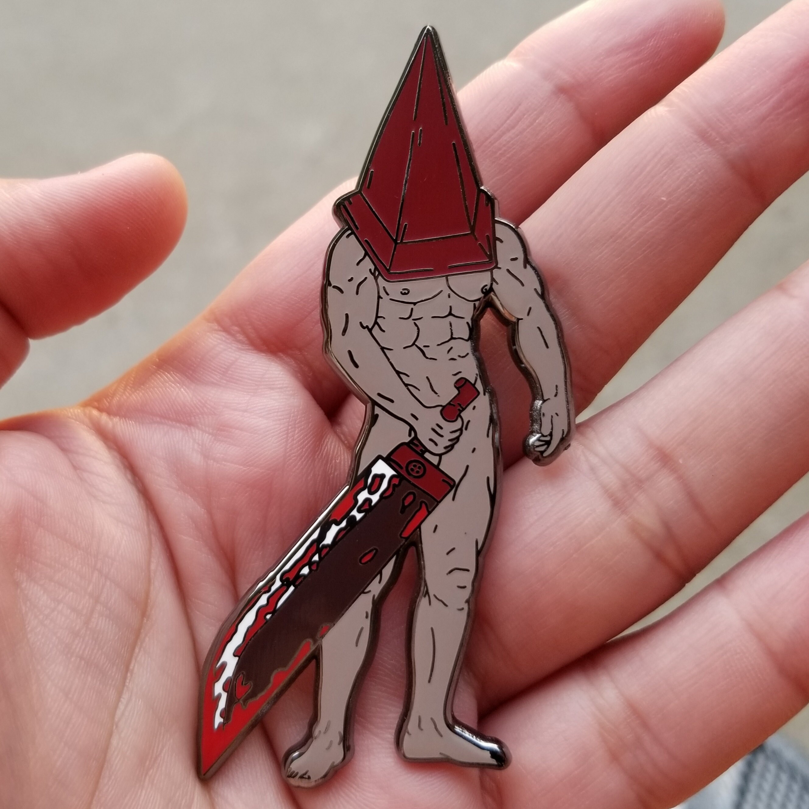 Silent Hill "Silent Lewd" Series- Pyramid Head 3 inch Pin