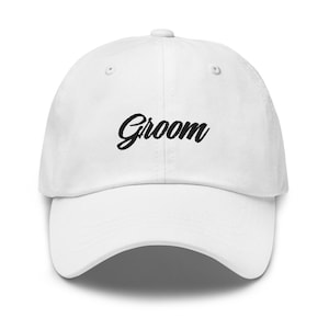 Groom Wedding | Baseball Hat | Embroidered | Adjustable Strap