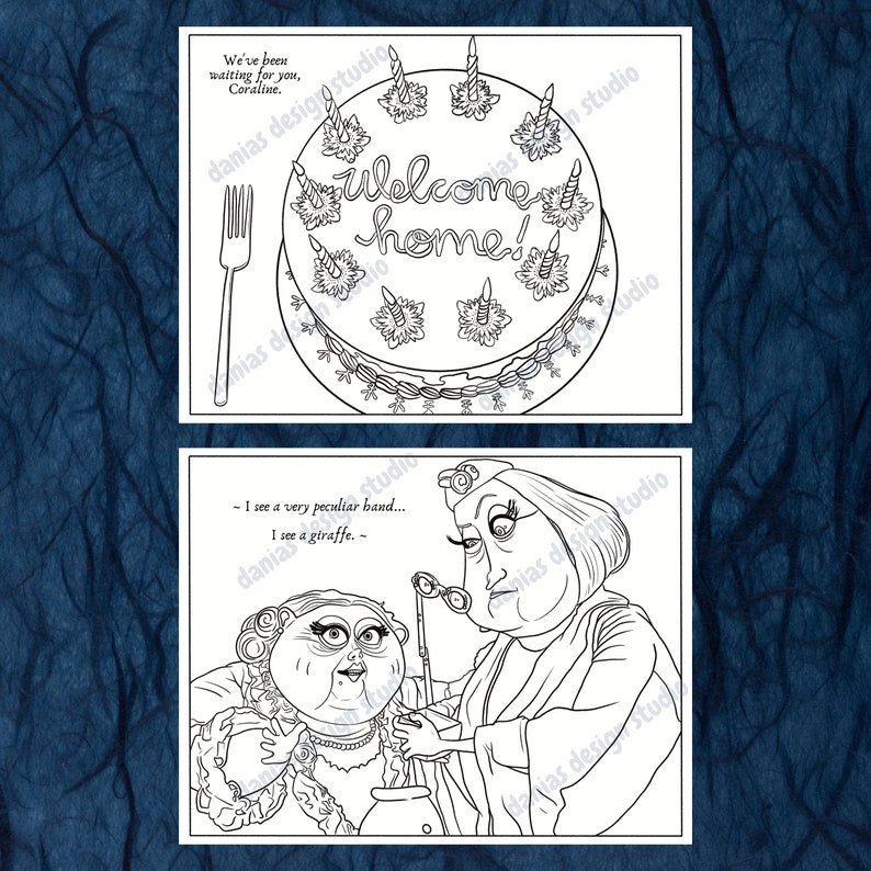 Coraline Colouring Pages (instant Download) 10 Pack Printable Colouring